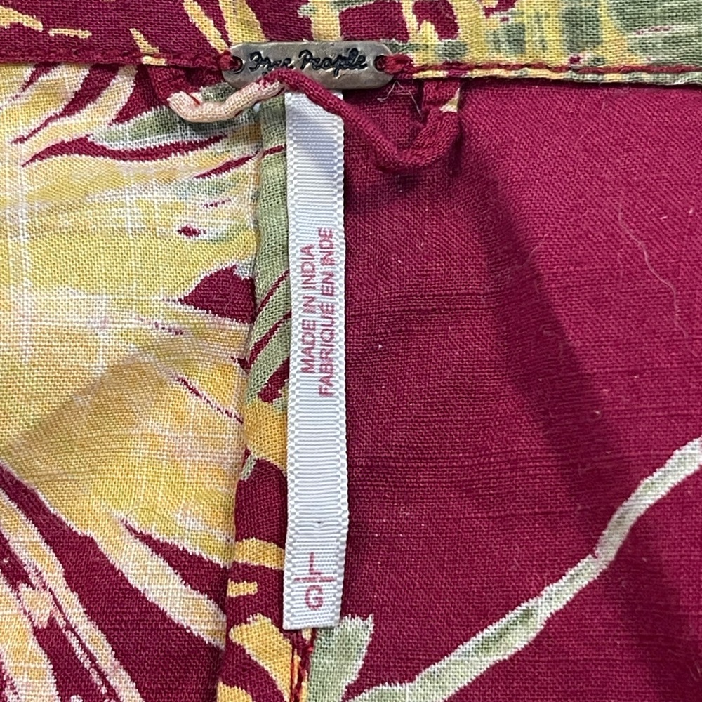 Free People Red and Yellow Floral Romper - Picture 7 of 8